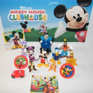 Disney Mickey Mouse Clubhouse Deluxe Party Favor Set of 14 with 10 fun Figures featuring Mickey and all his Friends!
