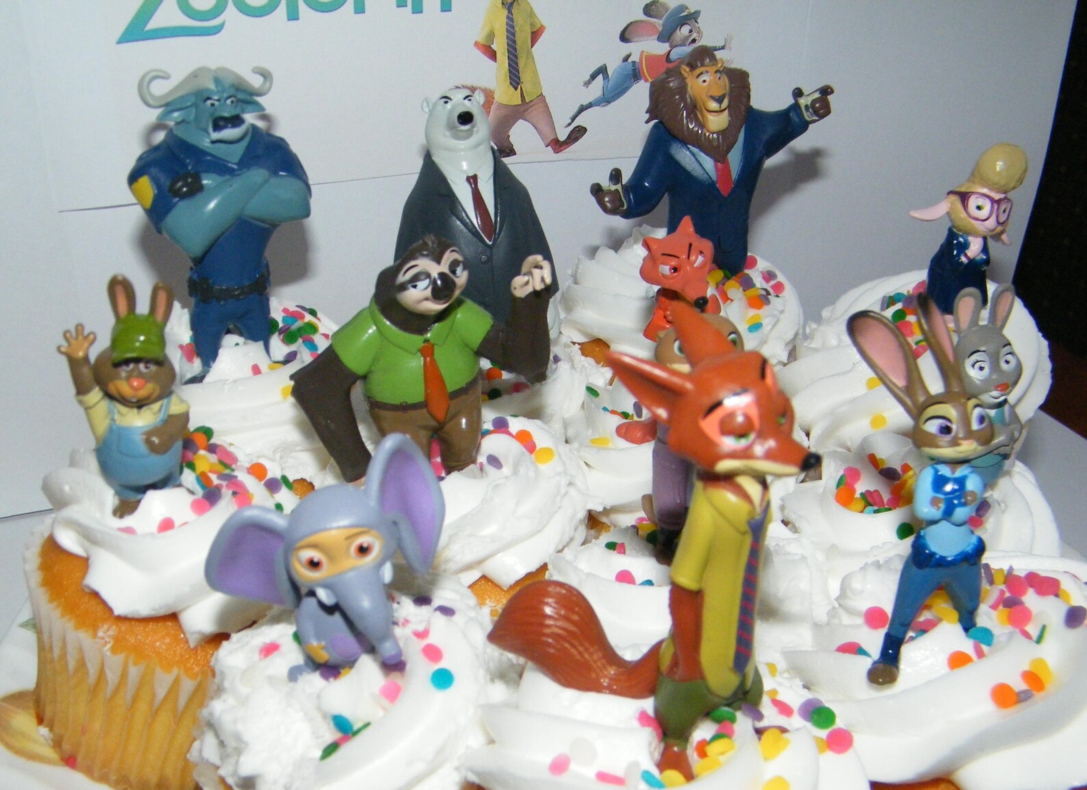 Disney Zootopia Deluxe Mini Cake Toppers Cupcake Decorations Etsy