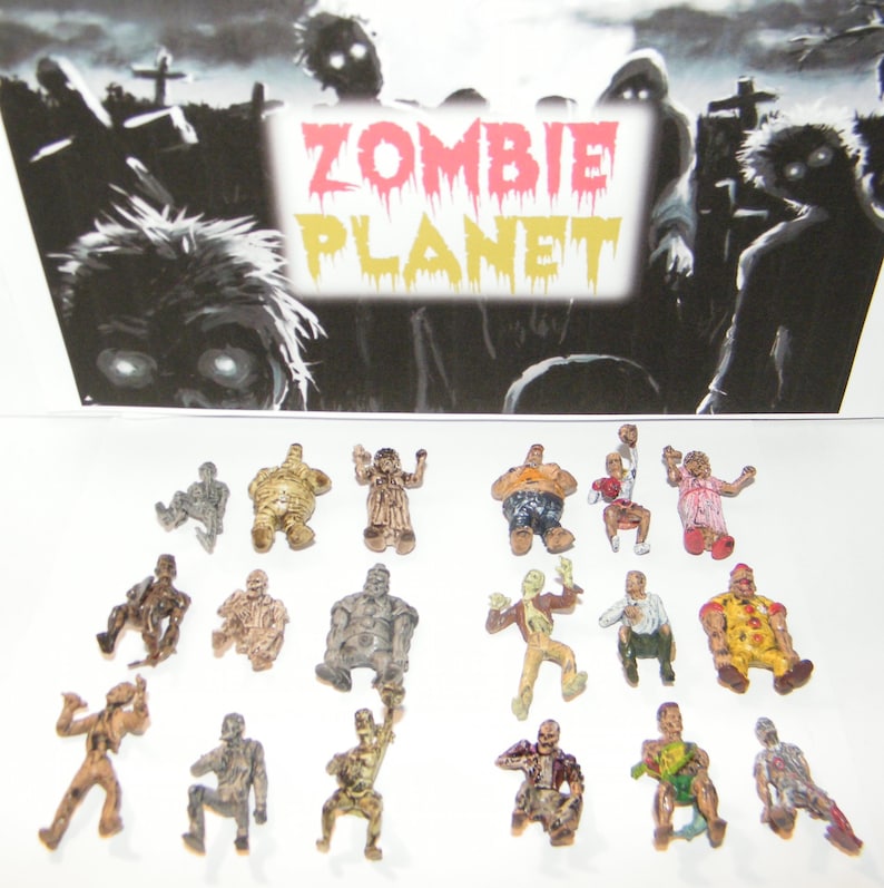 Zombie Apocalypse Deluxe Figure Toy Set of 18 Halloween Party | Etsy