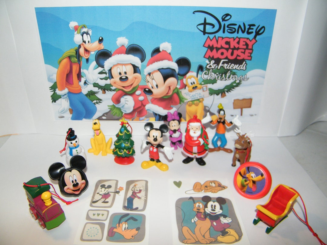 Complete Set 10 Disney Collectible Mini Figures-Mickey, Mini, FREE SHIPPING  LOOK