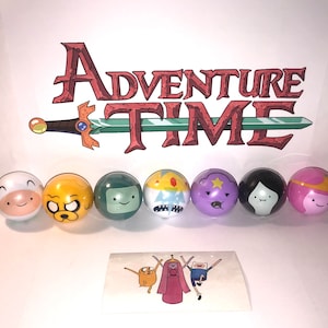 Adventure Time Buildable Ball Party Favors of 7 Plus Tattoo!