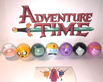 Adventure Time Buildable Ball Party Favors of 7 Plus Tattoo!