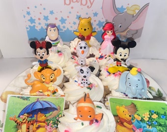 Disney Baby Deluxe Cake Toppers Cupcake Decorations Set of 12 Super Cute!