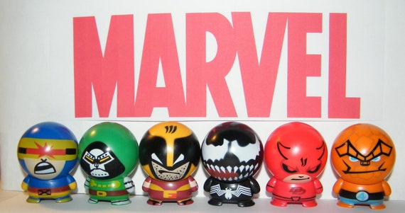 Marvel Buildable Ball Party Favor Set of 6 - Etsy