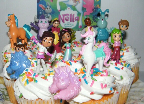 Nella the Princess Knight Cake Toppers Set of 14 With Figures and