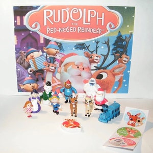 Rudolph the Red Nosed Reindeer Fun Party Favors Goody Bag Fillers Set of 10