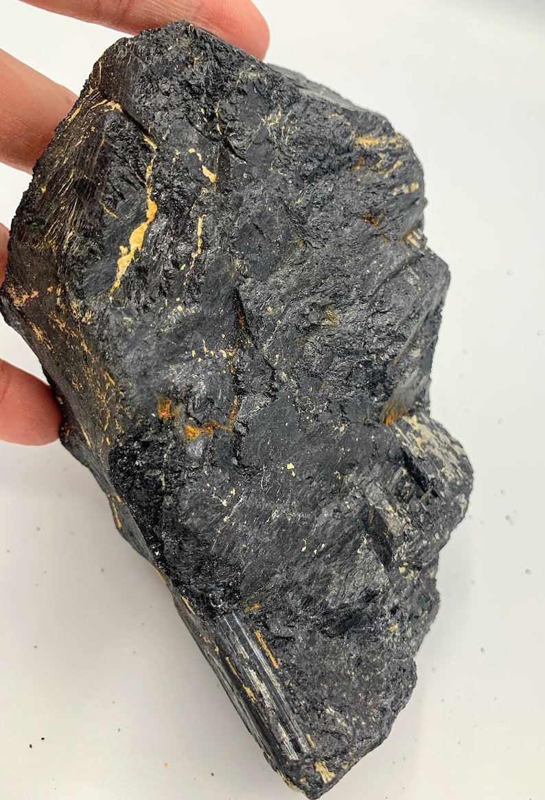 Black TourmalineSchorl with Mica and Feldspar