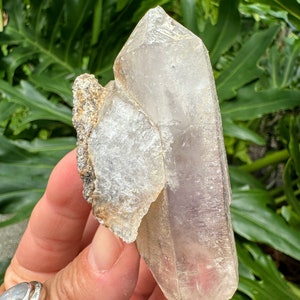 Brandberg Quartz with Amethyst  Phantom from Goboboseb Mountain Namibia