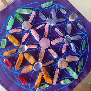 Crystal Grid, Love and Abundance Crystal Healing Grid