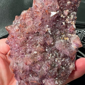 Premium Grade Self Healed Auralite 23, Thunder Bay Amethyst Self Standing Statement Crystal from Moon Light Mine, Ontario Canada