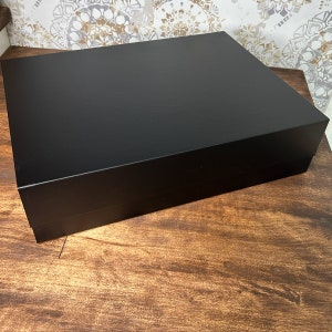 Black Magnetic Gift Box. Large Black Magnetic Gift Box, Empty Gift Box,  Personalise Gift Boxes. Good Quality Gift Box, Empty Gift Box 