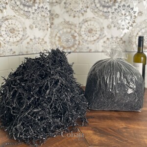 Black Crinkle Paper 1 lb 454grams image 4