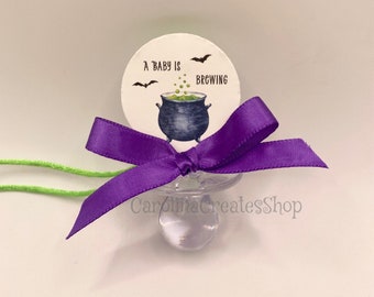 12 Baby is Brewing Baby Shower Pacifier Favors| Baby Shower Games