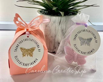 Butterfly Baby Shower Favor Tags
