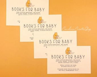 Classic Winnie the Pooh Buch für Babykarte/ Buch für Baby-Tombola | Baby Shower