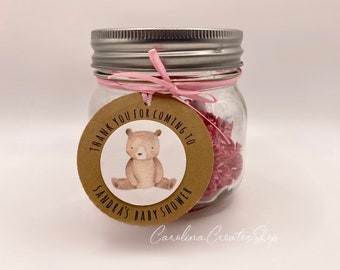Bear Baby Shower Favor Tags