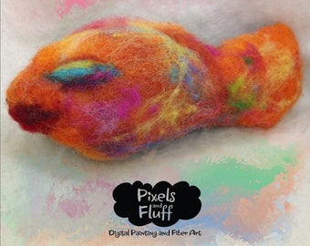 Fish Fluffy Stuffy Magnet