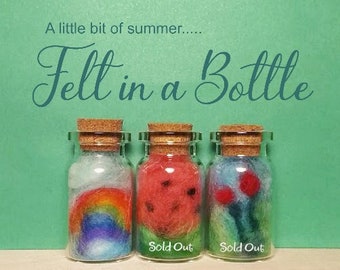 Felted Art in a Bottle