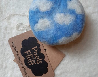 Felted Lavender Sky Dreams Soap