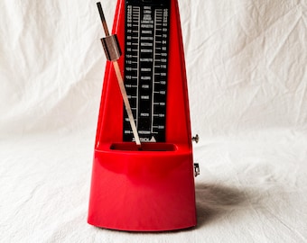 Red Mechanical Samick Metronome