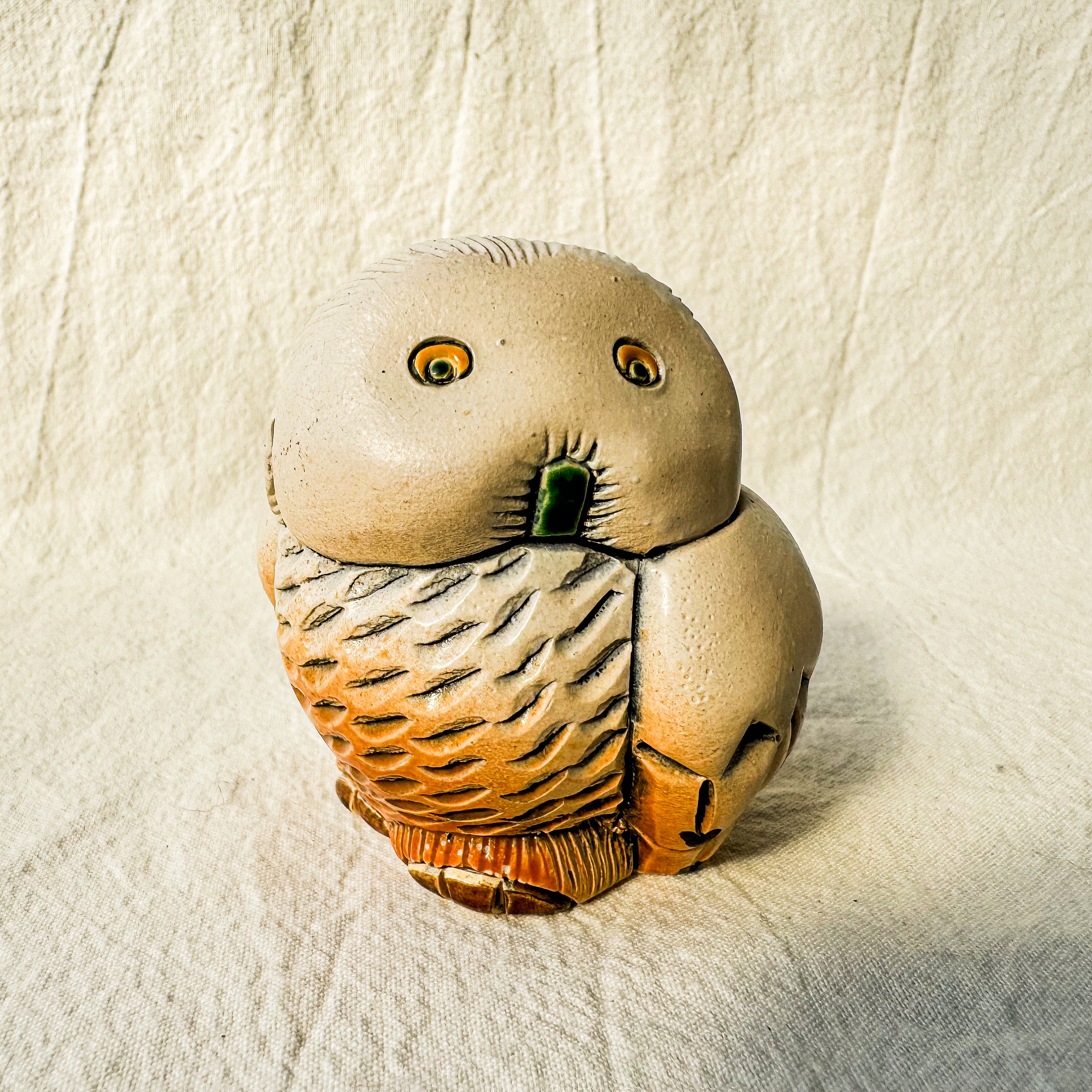 Vintage Artesania Rinconada Snow Owl, Signed
