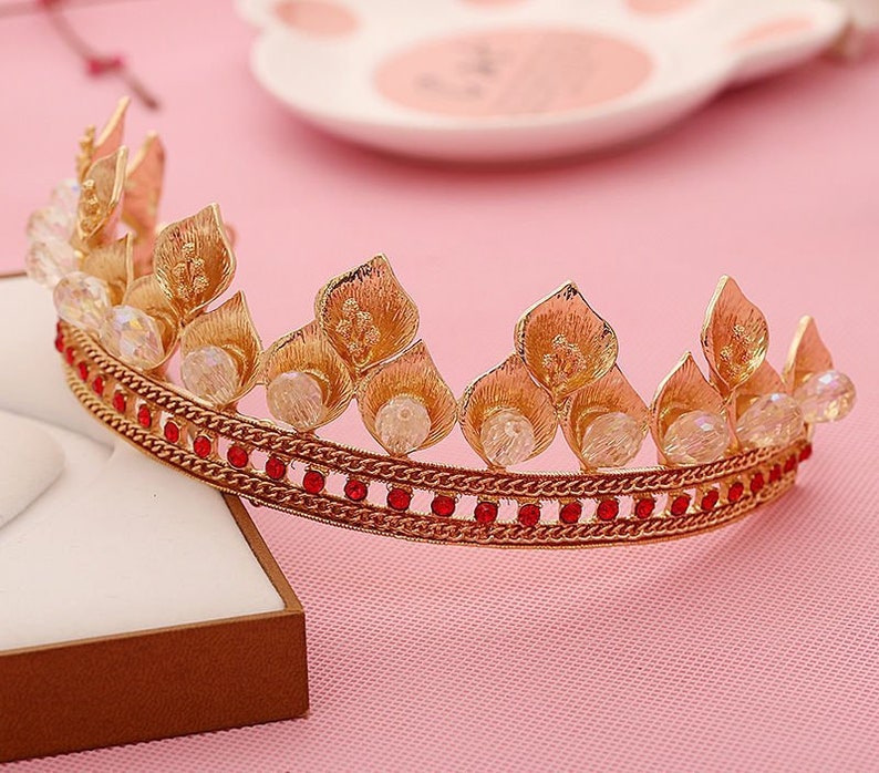 Fantasy Royal Crown renaissance Bridal English Queen Tiara
