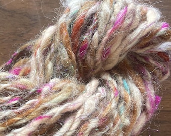 Hand Spun Mystery Art Yarn, 26 yards