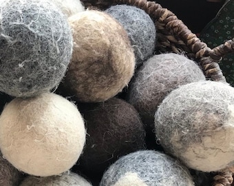 Weighted Dryer Balls that will last years! 3 balls will knock out the wrinkles, static and dry faster.