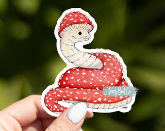 Mushroom Snake Sticker