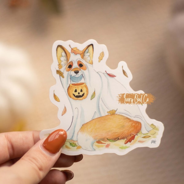 Spooky Ghost Fox Sticker