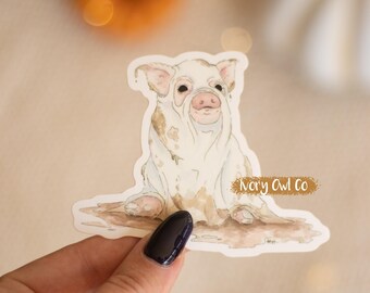Spooky Ghost Pig Sticker
