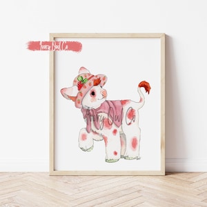 Strawberry Shortcake Cow Print