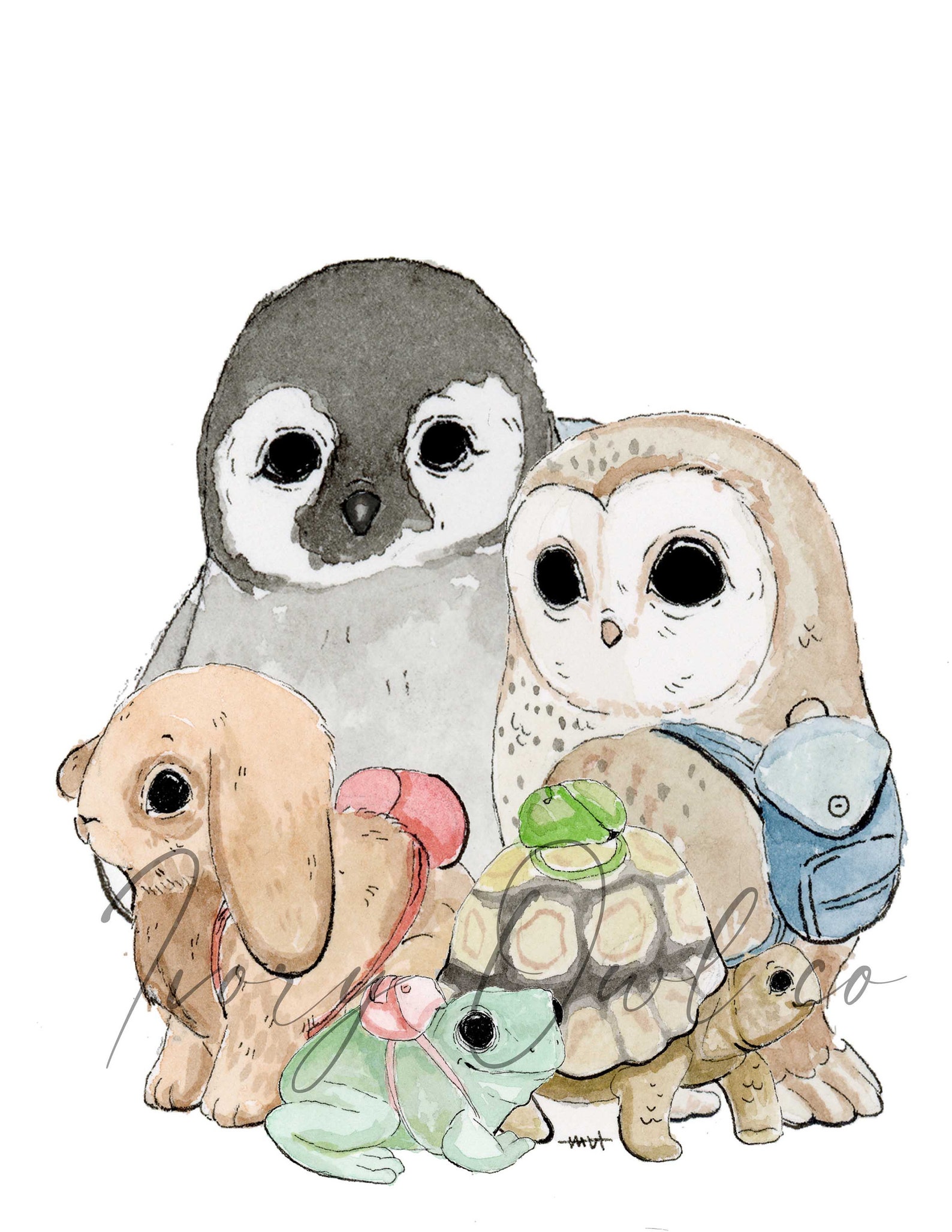 Backpack Animals Print Etsy