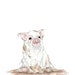 Spooky Ghost Pig Print - Etsy