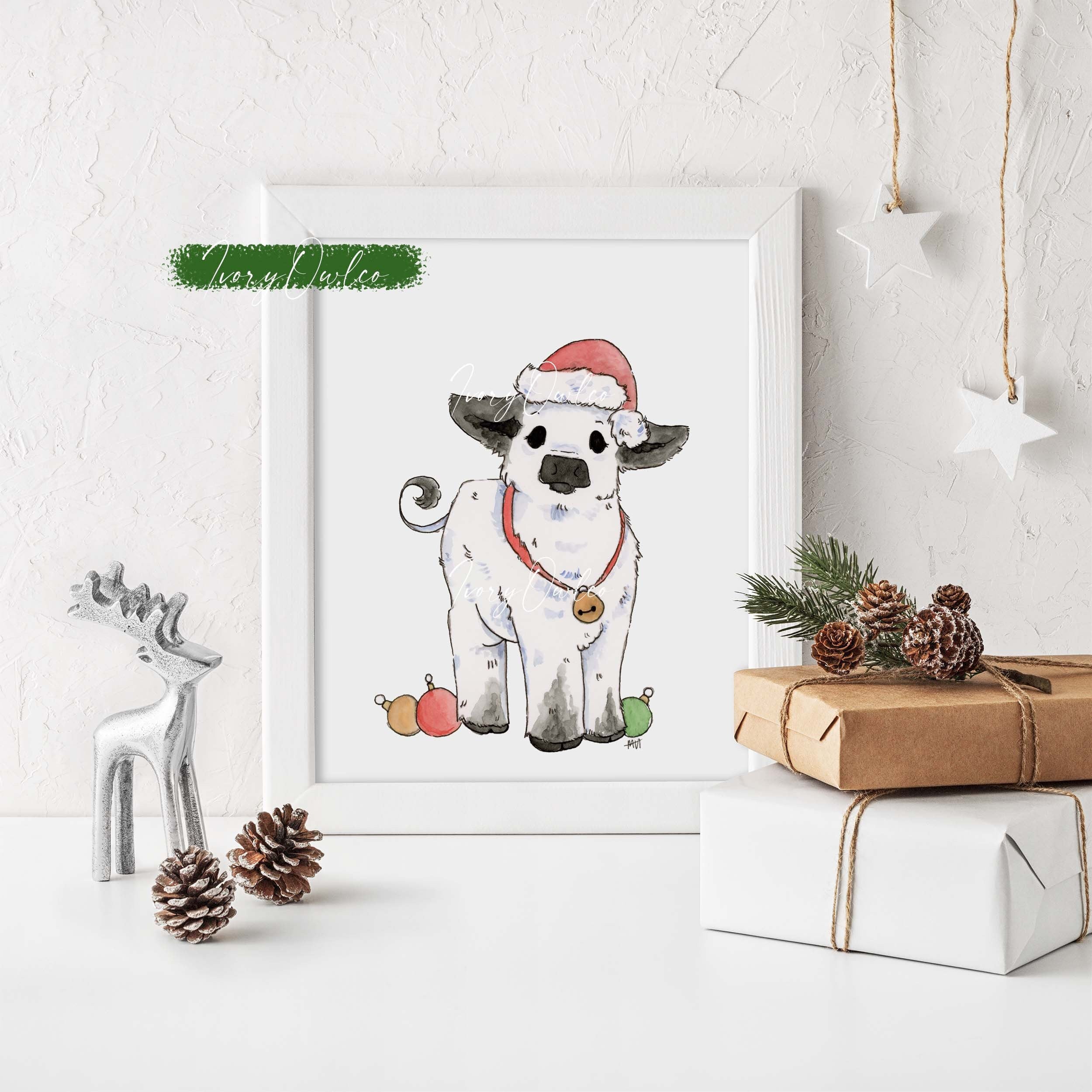 486 Pcs Funny Cow Wall Decor Room Decor Cute Cow Prints Decor Cow Gifts Cow  Stickers Cow Print Vinyl Wall Art Decals Animal Wall Decals for Bedroom
