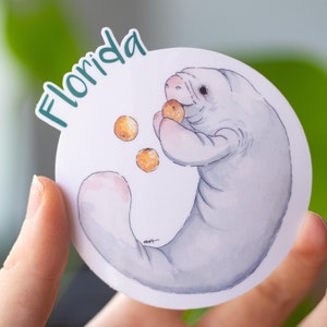 Florida Manatee Sticker