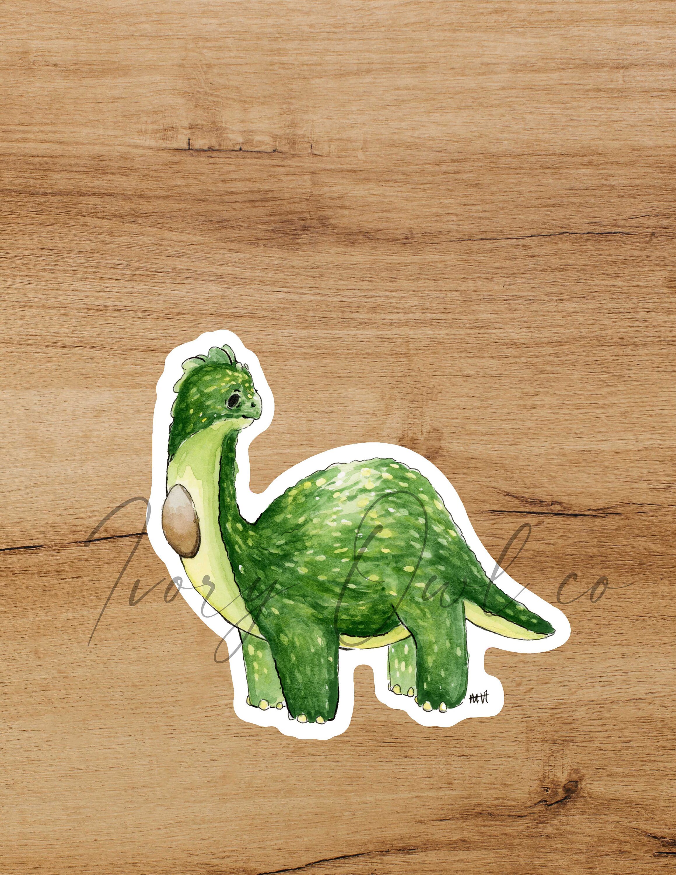 Avocado Dino Sticker