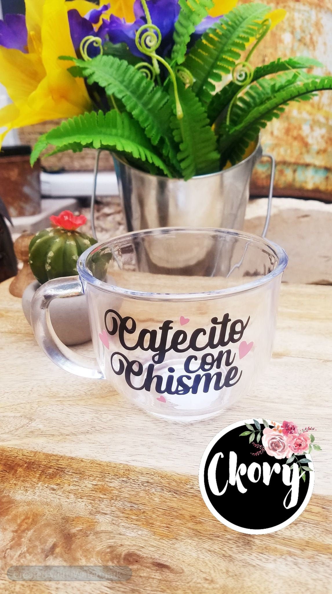 Cafecito & chisme mug – Tiendita Bonita