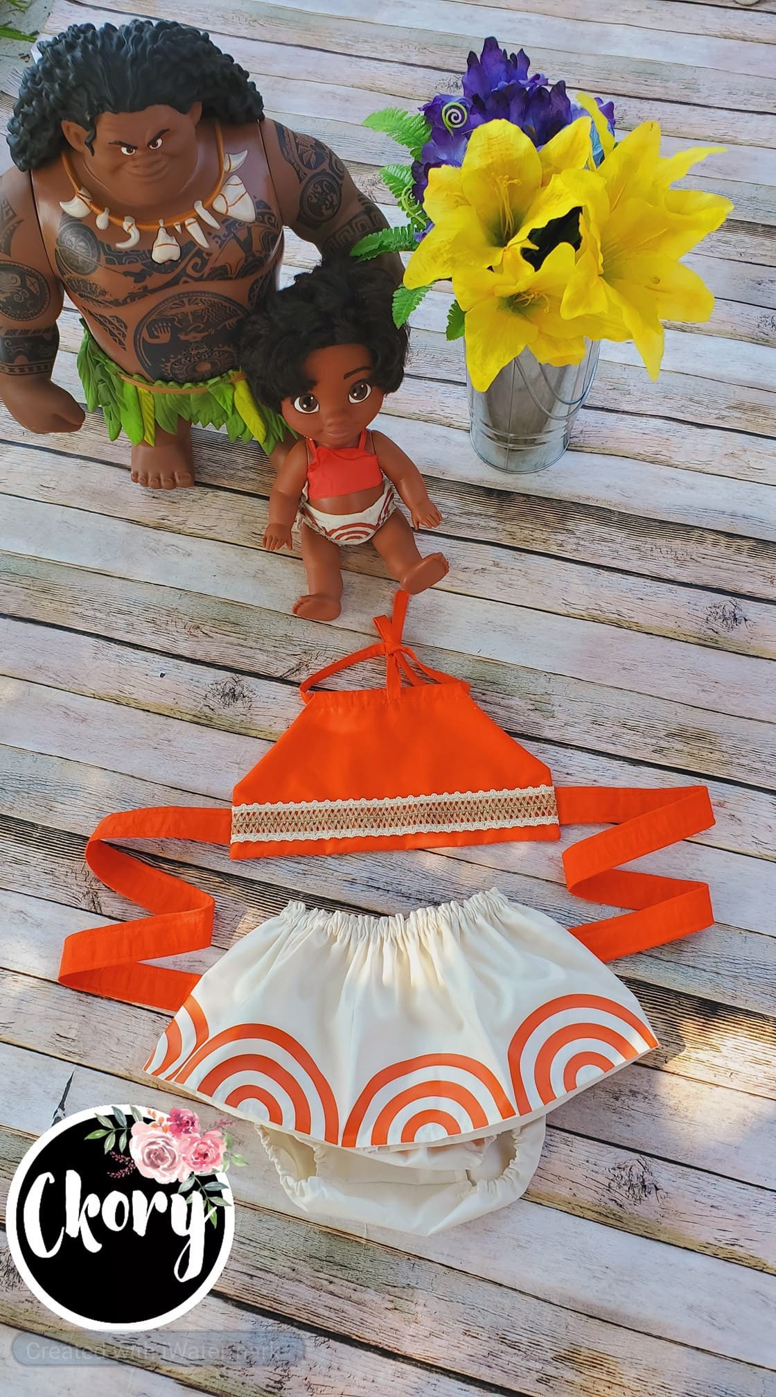 Traje de bebé Moana / Traje de Moana para cumpleaños / -  Portugal