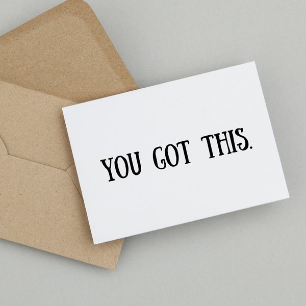 You Got This Card Printable Etsy