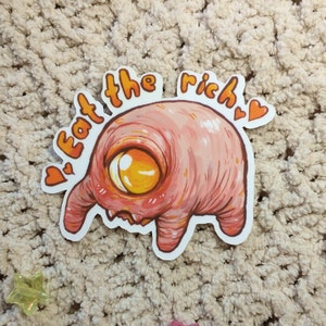 zurk stray sticker // eat the rich !!