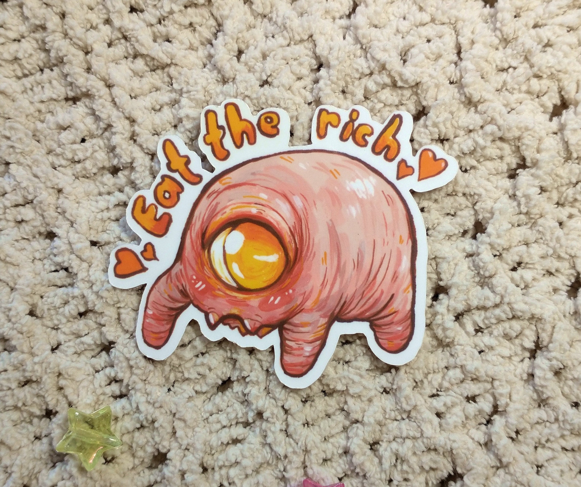 zurk stray sticker // eat the rich !!