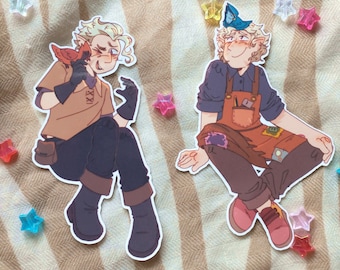 hunter the owl house stickers !!