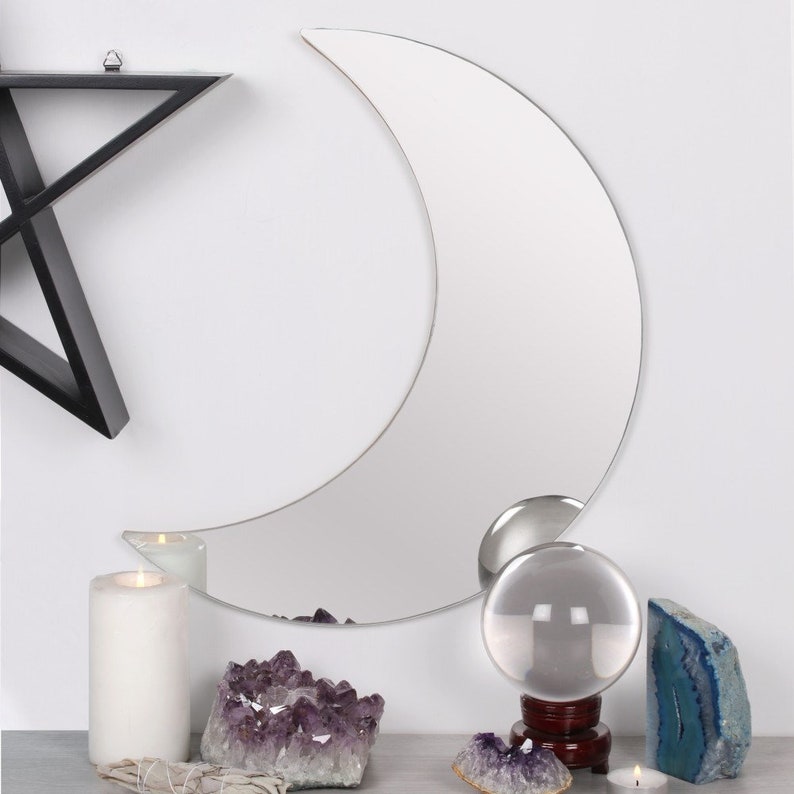 half moon mirror