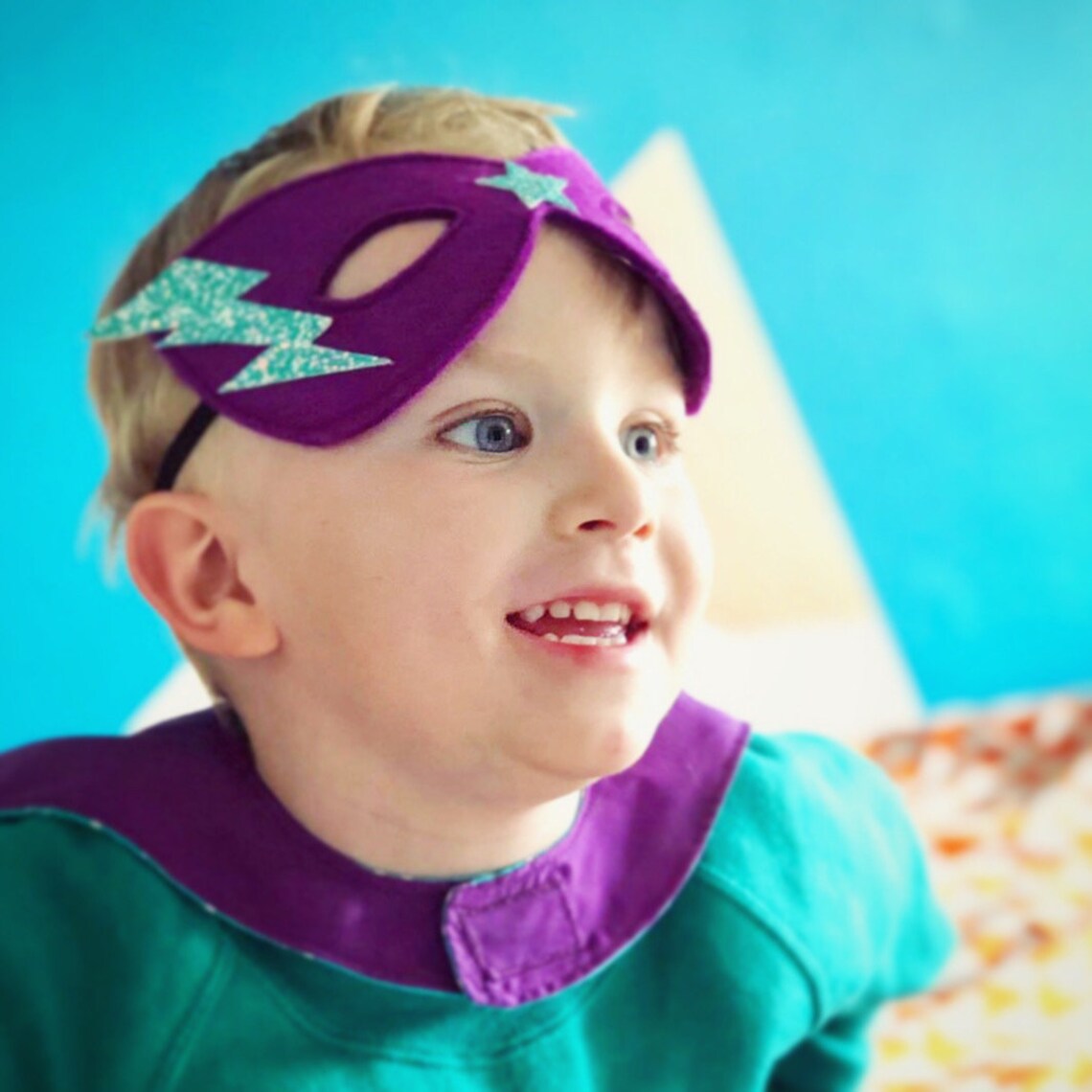 Handmade Childrens Superhero Eye Mask Kids Costume Dress Up Etsy