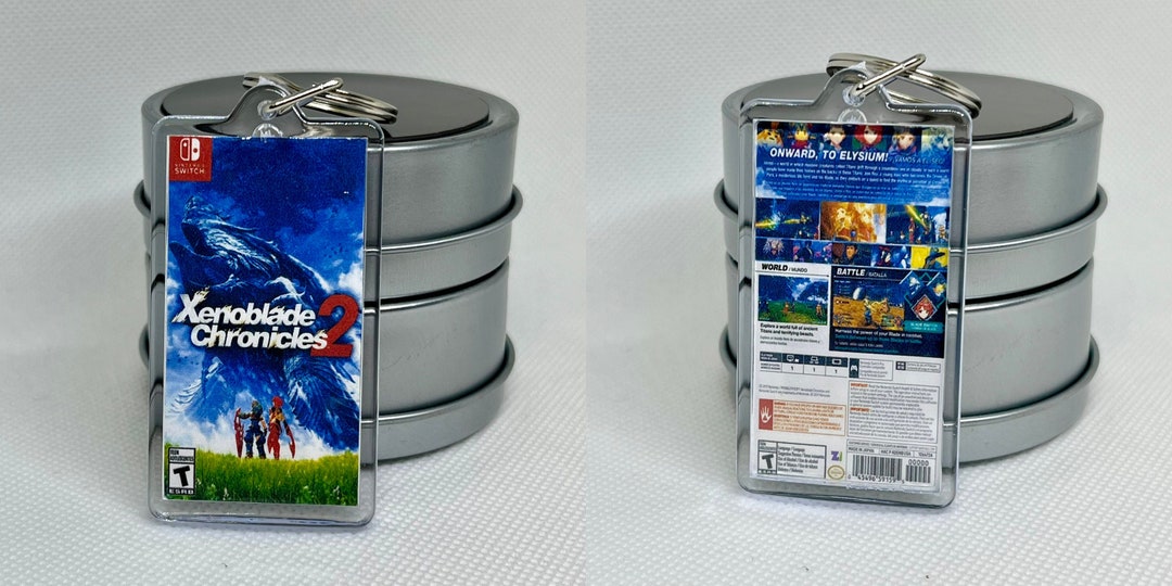4 Styles Miniature Nintendo Switch Game Case Keychains doublesided