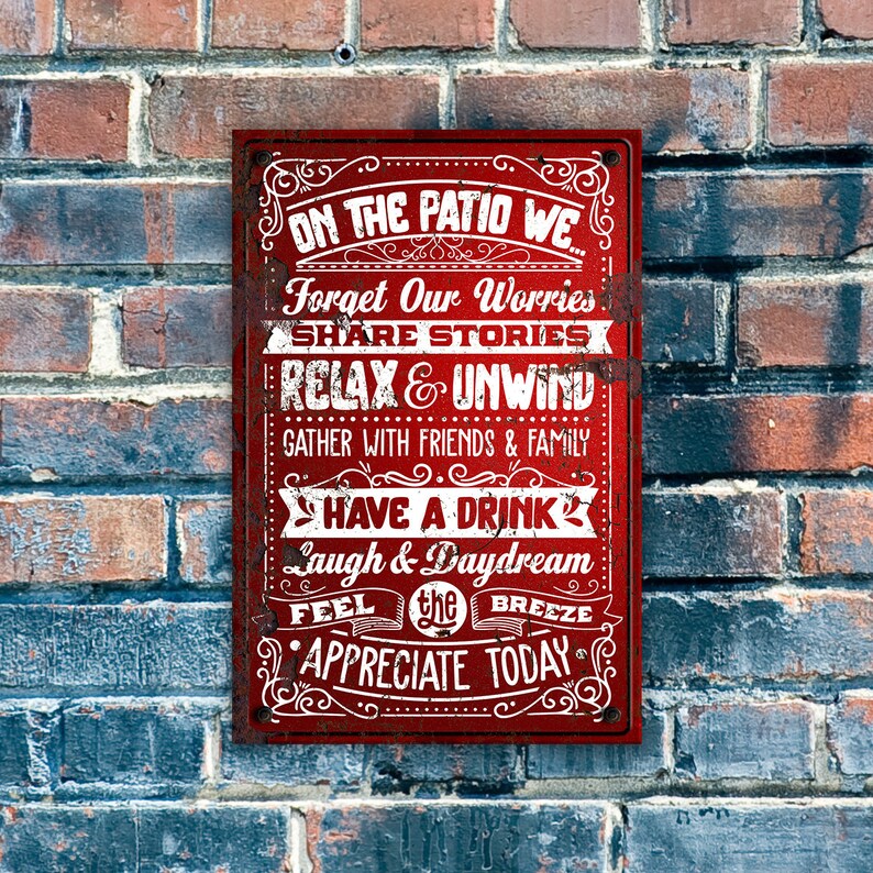 Patio Rules Sign III main image 0