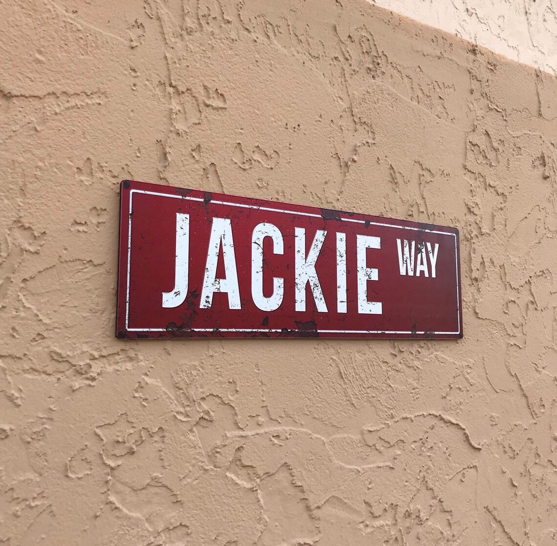 Custom Vintage Street Name Sign Metal Sign Personalized Name Etsy