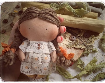Tilda in country style Ehtnic doll Boho chic gift