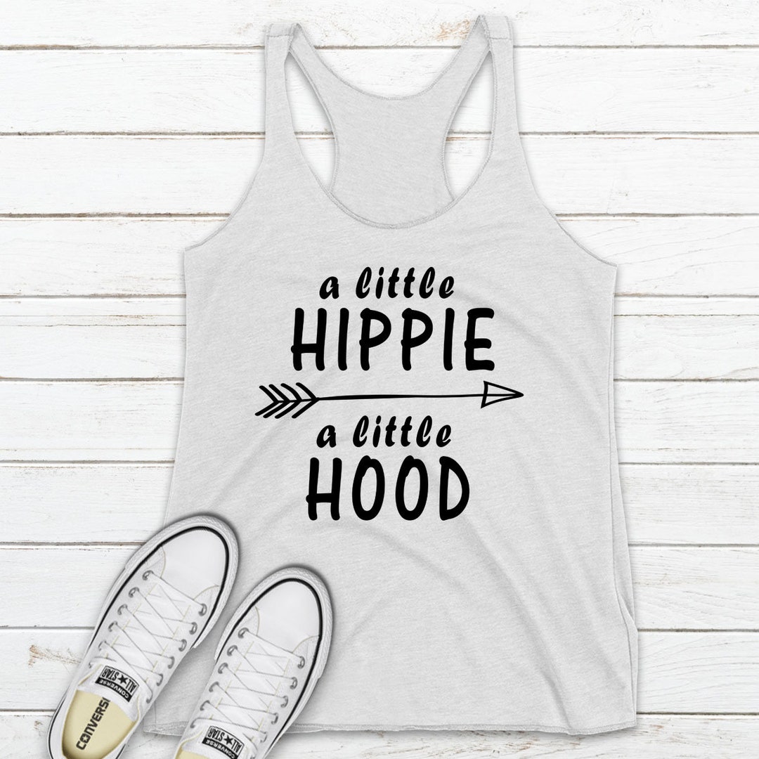 A Little Hippie A Little Hood Funny Womens Tank Funny Ladies - Etsy